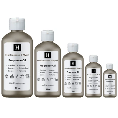 HALALEVERYDAY Frankincense & Myrrh Fragrance Oil For Soap Making Candle Burner Incense Warmer