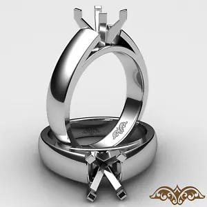 7g Cathedral 4 Prong Claw Solitaire Semi Mount Engagement Ring Setting 5.5mm. - Picture 1 of 30