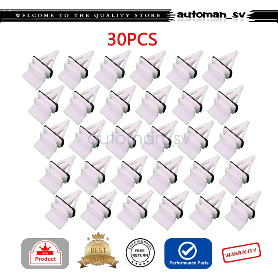 30x Side Skirt Sill Seal Panel Mounting Trim Clips For Acura Honda Accord Civic - Imagem 1 de 4