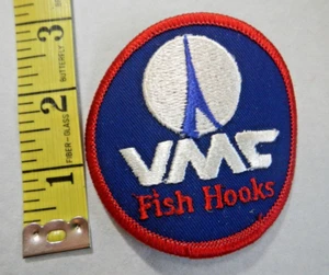 FISHING - PATCHES - VMC - FISH HOOKS FROM FRANCE - VINTAGE - VMC FISHOOK PATCH - Picture 1 of 8