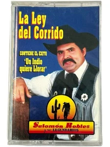 SALOMON ROBLES La Ley Del Corrido Cassette Tape 1996 EMI Latin Regional Mexican - Picture 1 of 4