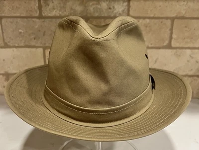 PENDLETON Fedora Brimm Lluvia Marrón Tostado Sombrero Banda EE. UU. Para hombres Grande Foto 1 de 4