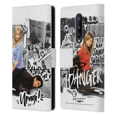OFFICIAL FRIENDS TV SHOW DOODLE ART LEATHER BOOK WALLET CASE FOR ONEPLUS PHONES - Image 1 of 4