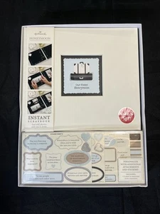 Our Happy Honeymoon Hallmark Instant Scrapbook W/ Stickers Embellished NEW - Picture 1 of 2