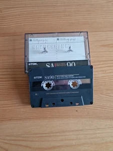 1 x TDK SA 90 Cassette ,IEC II/High Position MC Leerkassette - Bild 1 von 2