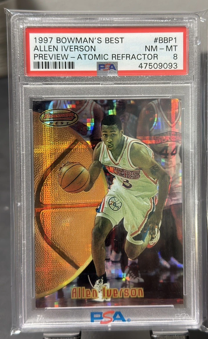 Philadelphia 76ers Allen Iverson Bowman Basketball Trading Cards