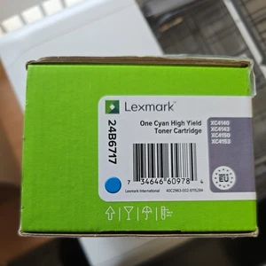 Lexmark 24B6717 One Cyan High Yield Toner Cartridge - Picture 1 of 3