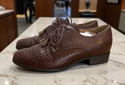 Mocasines ARIAT Jamie Tejido Borla Western Oxford Cuero Marrón Para Mujer 9.5 🤠 Foto 1 de 4