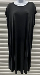 EILEEN FISHER Etuikleid schwarz Tencil Stretch Jersey ärmellos 2X - Bild 1 von 6