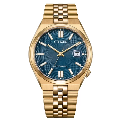 Citizen Tsuyosa 60 NK0023-57L ouro rosa mostrador azul automático 40mm novo relógio masculino - Imagem 1 de 3