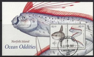 Australien Norfolk Island 2020 Ocean Oddities Miniatur Blatt Gestempelt - Bild 1 von 1