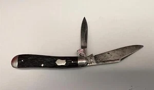 Vintage George Wostenholm I XL Sheffield England 2 Blade Folding Pocket Knife - Picture 1 of 13