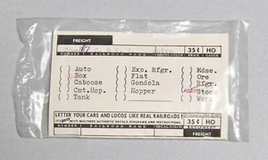 WALTHERS TRAIN DECALS HO GAUGE CENTRAL & EASTERN ILL.  C & E.I. WHITE 36-37 #5 - Picture 1 of 2