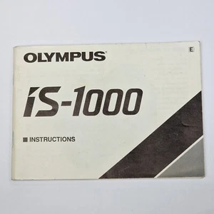 Cámara Olympus iS-1000 Manual de instrucciones de funcionamiento original Edición en inglés - Imagen 1 de 7