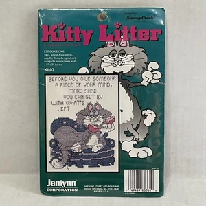 NEW Janlynn Kitty Litter Piece Of Your Mind Cats Counted Cross Stitch Kit KL07 - Picture 1 of 3