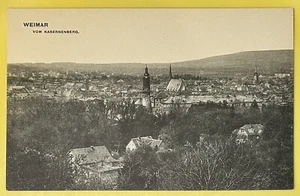Postcard View of Weimar Thuringia Germany from Kasernenberg • Unposted Divided - Picture 1 of 2