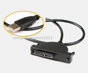 USB 2.0 Cable Adapter to SATA 7+6 13 Pin for DVD CD ROM ThinkPad Ultrabay ODD - Picture 1 of 5