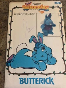 🌺 BUTTERICK #3500-WALT DISNEY-WUZZLES - 11" HOPPOPOTAMUS PLUSH DOLL PATTERN FF - Picture 1 of 2