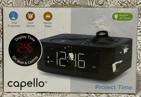 📀 CAPELLO Project Time - Time Projection, Dual Alarms, Gentle Wake OPENBOX Cover