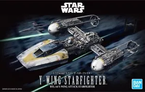 Kit Modelo Plástico Codificado por Colores Star Wars Y Wing Starfighter Escala 1/72 JAPÓN - Imagen 1 de 1