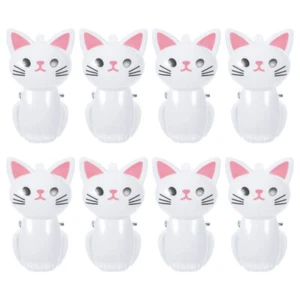 8pcs Cat-shaped Clip Chip Bag Clips Kitchen Food Bag Clips for Airtight Seal - Picture 1 of 7