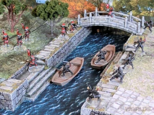 Canal Punt Boats 28mm Tabletop Wargaming Test of Honour, Torii, Kensei, Bushido - Picture 1 of 7