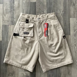 VTG NWT 90s MTV Sports Khaki 10.5” Shorts Men’s Size 32 Tan Sports/Music Pleated - Picture 1 of 12