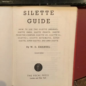 Silette Guide, W. D. Emanuel, Focal Press - Picture 1 of 7