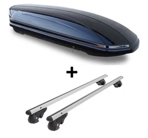 Dachbox VDPMAA580L+Alu Relingträger VDP004XL für Skoda Yeti ab 09 - Bild 1 von 4