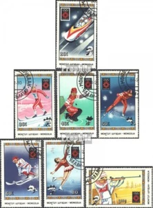 Mongolia 1600-1606 (complete issue) used 1984 olympic. Winter G - Picture 1 of 1