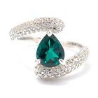 1.70Ct Natural Green Emerald Igi Certified Diamond Solitaire Ring In 14Kt Gold