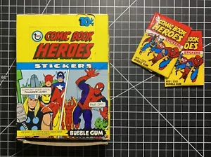 1975 Topps Marvel Comic Book Heroes Stickers - Empty Box + 36 Empty Packs - Picture 1 of 7
