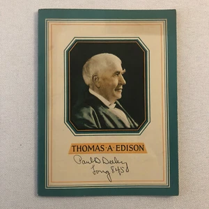 1932 John Hancock Life Insurance Company of Boston Thomas Edison Book - Picture 1 of 9