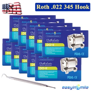 Brackets autoligables de ortodoncia dental metal Roth.022 ganchos 345 mini brackets - Imagen 1 de 9