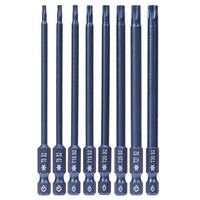 10pcs 1/4 inch Shank Electric Torx Screwdriver Drill Bits Security Bit Set Tool