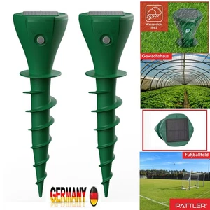 Ultraschall Maulwurf Vertreiber 2er Set Solar 800m² Effektiv Schraubdesign DHL - Bild 1 von 7