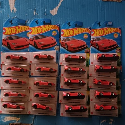 🔥HW Ferrari F40 Competizione & SF90 Stradale 2025 Hot Wheels Lot Of 20! - Image 1 of 4