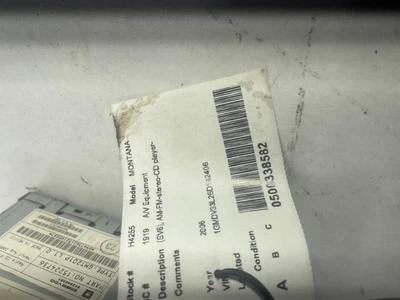 Audio Equipment Radio SV6 Opt US8 Fits 05-07 MONTANA 1306665 - Image 1 of 4