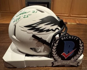 Eric Allen Signed Philadelphia Eagles Lunar Eclipse Mini Helmet HOF 25 Beckett - Picture 1 of 12