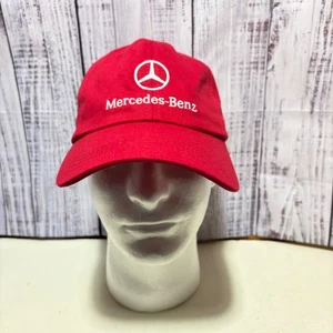 Mercedez Benz USA Collection Strapback Adjustable Red Hat Cap Racing Raleigh - Picture 1 of 9