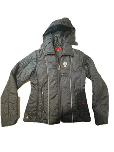 Chaqueta De Colección Cimarron Puffer Estilo Ligera Damas Mediana Cremallera Con Capucha - Imagen 1 de 15