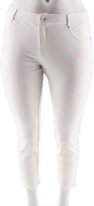 Isaac Mizrahi Ponte Knit Ankle Pants White 22P NWOT (536) - Picture 1 of 2