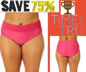 Fondo de baño para mujer Pink Time and Tru ahumado talla grande 1X (16W-18W) - Imagen 1 de 17