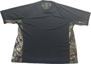 RedHead Camo Performance Shirt Mens XL Black Mossy Oak Crew Neck Outdoor - Picture 1 of 7