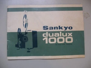 Instructions cine movie film projector SANKYO dualux 1000 - email/cd - Picture 1 of 3