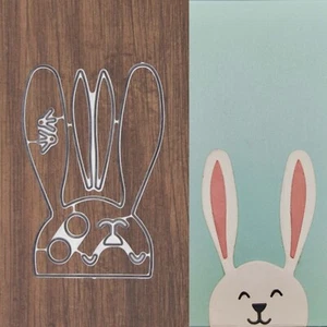 Small Bunny Head Cutting Dies – Easter Spring Rabbit Face - Picture 1 of 2