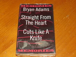 BRYAN ADAMS - A&M Memories - 2 Track 1993 USA Cassette Tape Single SEALED! no cd - Picture 1 of 3