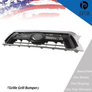 Repuesto de parachoques de rejilla de plástico superior para Toyota Tacoma 2012-2015 cromado - Imagen 1 de 9