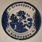 Enoch Wedgwood BLUE WILLOW 4 3/4" TIP TRAY *SCHWEPPES ADVERTISING*