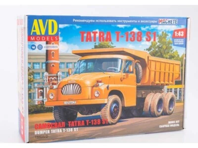 1:43 AVD Models #1588 - Tatra T-138 S1 dump truck, Model kit